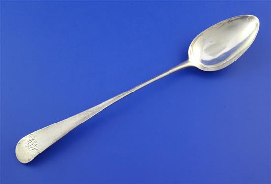 A George III silver Old English pattern basting spoon by Peter & Ann Bateman, 3 oz.